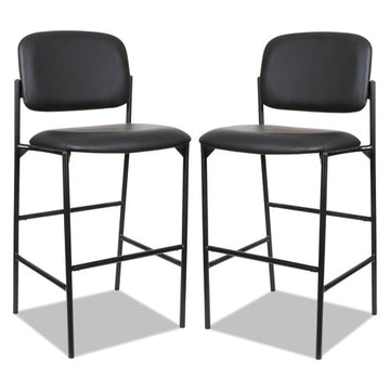Alera® Alera Sorrento Series Stool With Arms, Supports Up To 300 Lb, 29.33" Seat Height, Black, 2-carton freeshipping - TVN Wholesale